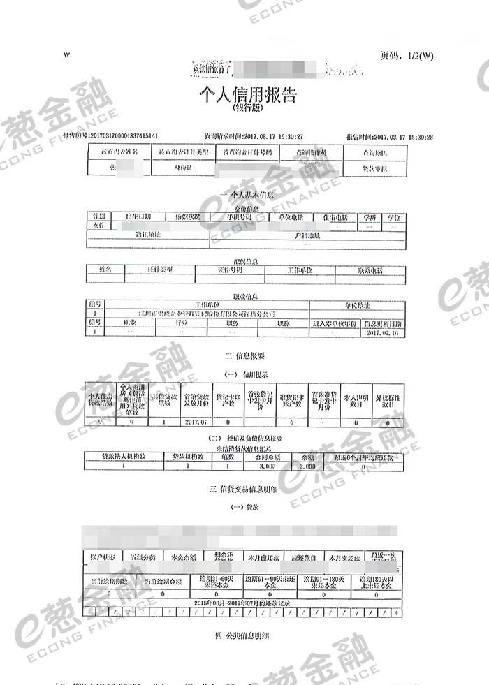 信用报告 